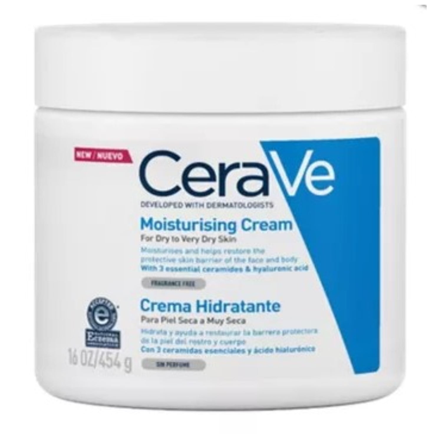 Crema Hidratante Cerave Para Piel Seca A Muy Seca 454G