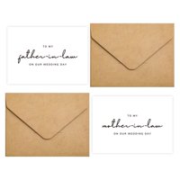 Groombridegifts - Set De Tarjetas Para El Día De La Boda, Regalos De Novia Para Mi Padre/Suegra