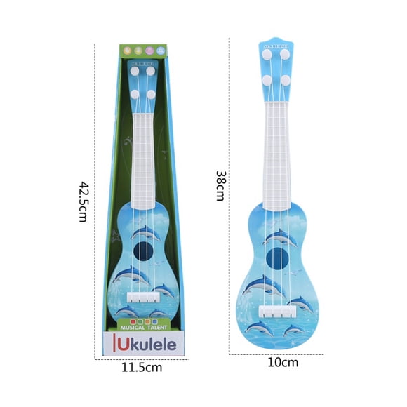 Guitarra Ukelele Infantil Celeste En Caja - Kptoys