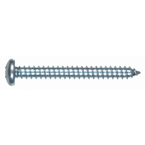 Tornillo Hillman para chapa metálica con cabeza plana de 14 x 1,9 cm, paquete de 8