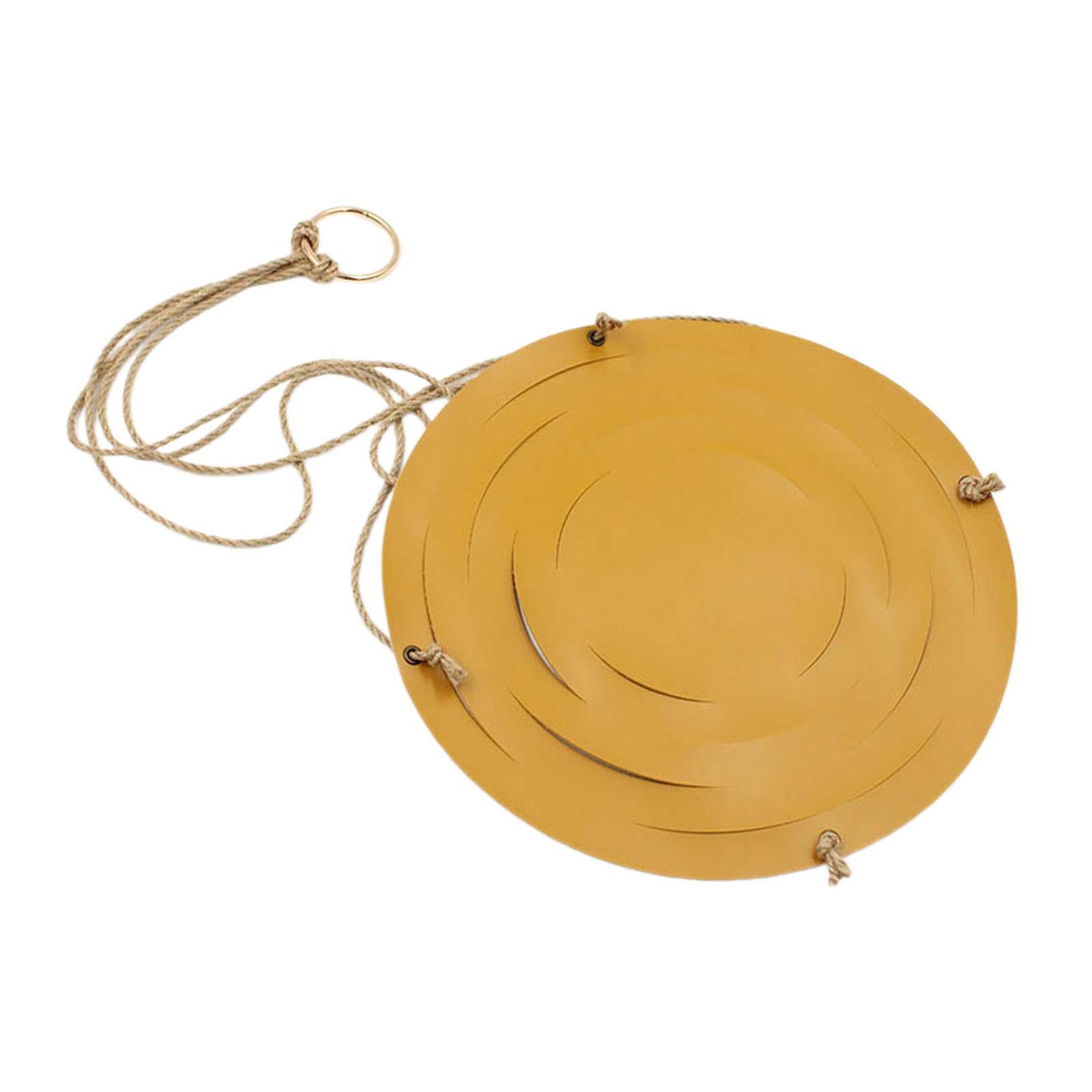 Magideal - Macetero Colgante Para Jardín, Cesta De Almacenamiento Para Plantas, Decoración De Césped Para Balcón, Colgador De Maceta Ondulada Para Interiores Y Amarillo