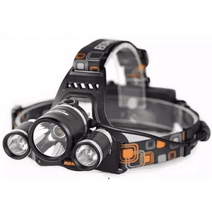Genérico - Pack 3 Linterna Frontal 5000 Lumenes Led Minero