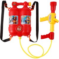 Otuti - Mochila Con Pistola Lanza Agua Bombero Roja