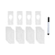 thumbnail image 5 of 28x Ropa Tamaño Armario Estante Divisores Perchas Armario Tienda Armario Divisores Blanco, 5 of 5