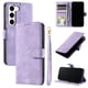 thumbnail image 1 of Funda Cartera para Samsung Galaxy S23 Plus Tapa con Ranuras, Soporte y Correa Morado, 1 of 5