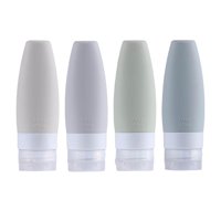 Ioensy - Botellas De Viaje De Silicona Recargables Para Acondicionador Loción Jabón Hombres Mujeres 4X 60Ml