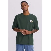 Fashionspark - Polera Hombre Doble Print Verde Militar