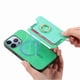 thumbnail image 5 of Funda Magnética para iPhone 15 Pro con Billetera y Anillo, Protector Resistente Verde, 5 of 6