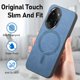 thumbnail image 3 of Magnetic Slim Case for Honor 100 Pro with Camera Guard & Anti-Scratch Back Blue, 3 of 6
