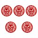 thumbnail image 1 of Posavasos De Silicona Para Posavasos, 5 Piezas, Para Encimera, Cocina, Mesa De Comedor, Color Rojo, 1 of 5