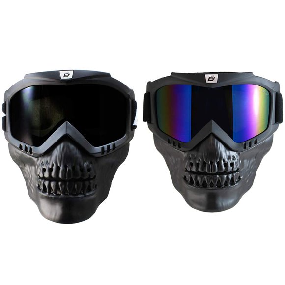 Gafas Birdz Eyewear Skullbird con máscara de calavera desmontable