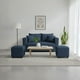 thumbnail image 1 of Living Aurelia 2 Cuerpos + 2 Pouf Tela AZUL, 1 of 2