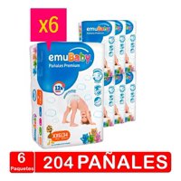 Pañales Emubaby - Premium - Talla Xxg 204 Pañales