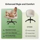 thumbnail image 5 of Silla Marsail Criss Cross Beige de Chenille Reclinable, 5 of 7
