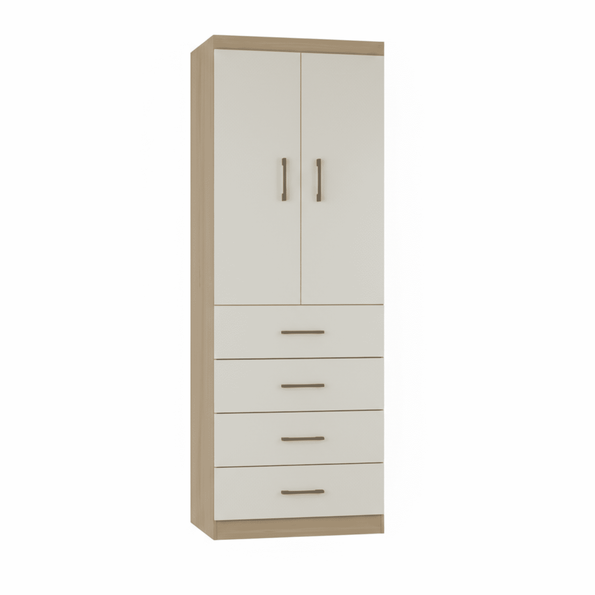 Exit - Closet 2 Puertas 4 Cajones Roble Beige