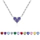 thumbnail image 1 of Colgante con colgante de corazón de plata de ley, 1 of 5