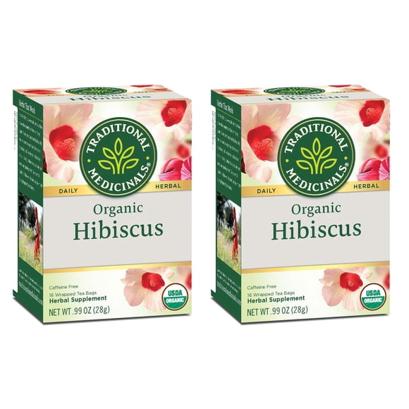 Tea Traditional Medicinals con hibisco orgánico, 16 bolsitas de té, 2