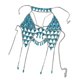 thumbnail image 3 of Sexy Crystal Rhinestone Top Sujetador Cuerpo Cadena Arnés Mujeres Summer Beach Bikini, 3 of 5