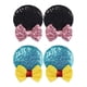 thumbnail image 2 of 2 Pares De Pinzas Para El Pelo Con Orejas De Ratón Bonitas Para Decoración De Halloween Princesa Cosplay Negro Y Azul, 2 of 5