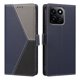 thumbnail image 4 of Cartera Plegable para Honor 200 Smart, PU Tricolor con Ranuras, Azul Oscuro, 4 of 6