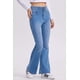 thumbnail image 2 of Jeans Mujer Flare Costura Azul Claro, 2 of 4