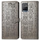 thumbnail image 1 of Funda Cartera FOXDOCK para VIVO Y21S , Flip PU con Relieve de Gatos y Perros, Tarjetero y Soporte, 1 of 6