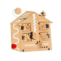 Magideal - Tablero Ocupado, Accesorios De Bricolaje, Material De Desarrollo De Inteligencia Temprana, Tabla De Actividades De Habilidades Motoras Para , Casa