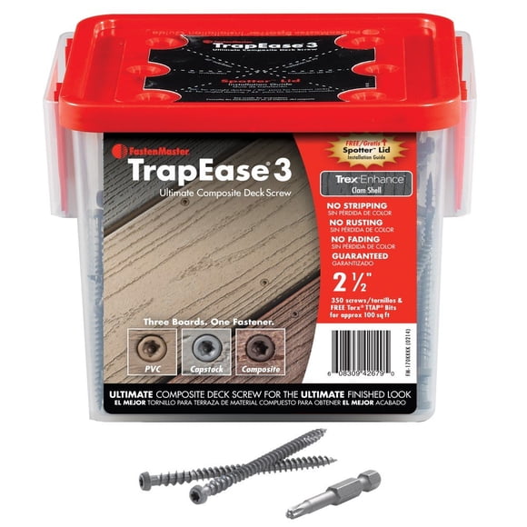 Farol vintage compuesto Fastenmaster Deck Screw, 100 pies cuadrados