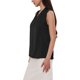 thumbnail image 4 of INSPIRE CHIC Tops de satén sin mangas para mujer con cuello en V, blusa de satén casual de negocios, camisas de trabajo 2XL negro, 4 of 6