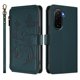 thumbnail image 2 of Funda Cartera Mariposa para [Xiaomi Poco M7 4G] con Soporte y Cremallera Verde oscuro, 2 of 6