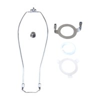 Magideal - Pantalla De Lámpara Soporte De Arpa Pantalla De Lámpara Soporte De Arpa Soporte De Mesa Ajustable / Lámpara De Pie Piezas De Hardware Base De Luz Con 12Inch