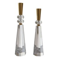 Genérico - Set 2 Portavelas Decorativo Lujo Centro Mesa Evento Jhn