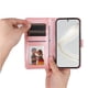 thumbnail image 4 of Funda tipo cartera FOXDOCK para Huawei Nova 11 Pro , diseño girasol en relieve, cuero PU, cierre magnético, soporte y tarjetero, 4 of 5