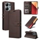 thumbnail image 3 of Premium Wallet Case for Xiaomi Redmi Note 13 Pro 4G with Card Slots & Kickstand, Flip Cover Brown, 3 of 6