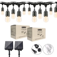 Homely - Pack X2 Guirnalda Terraza Solar Cascada Luces Led 10 Metros