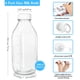 thumbnail image 5 of Botellas de vidrio para leche Syntic de 1 L con tapa hermética, paquete de 6 + accesorios, 5 of 7