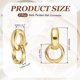 thumbnail image 2 of Uxcell 2 Piezas de Anillas para Hacer Joyas, Conector de Anilla de Colgante de 12.5mm Doble Anilla para Pulseras, Collares, Colgantes, Encanto Colgante, Manualidades DIY, Oro, 2 of 6