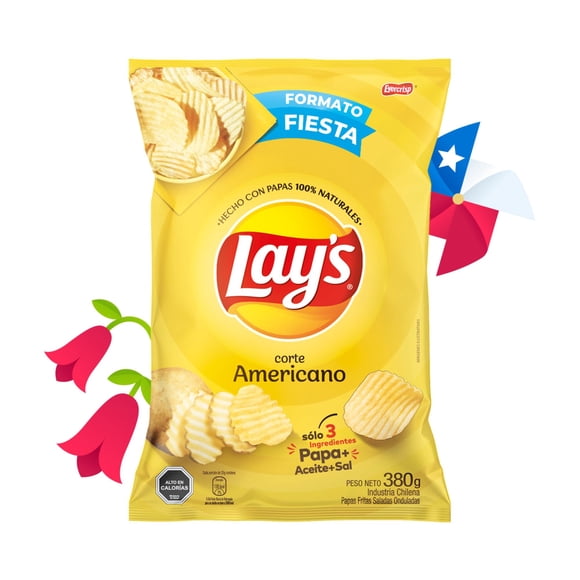 Papas Fritas lay's tipo americano, 380 g