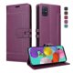 thumbnail image 1 of Premium Wallet Case for Samsung Galaxy A71 with Card Slots & Kickstand, Flip Cover Purple, 1 of 6