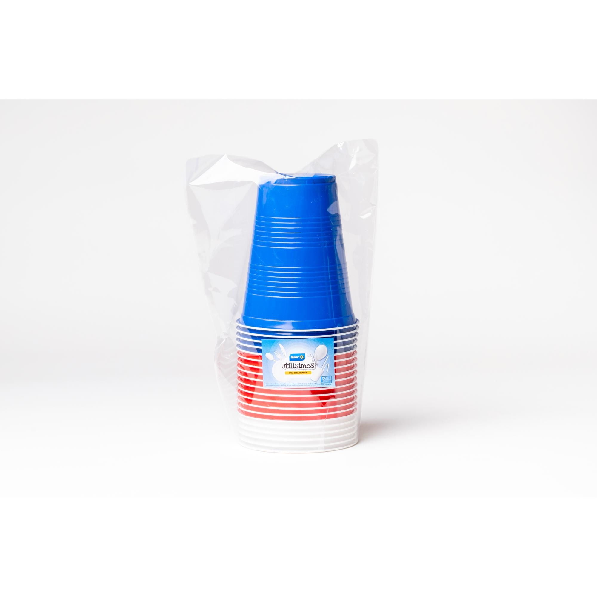 Pack Vaso Tricolor 500cc 20 Unidades Lider