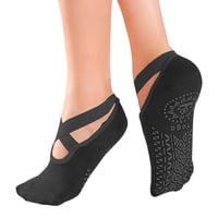 Impoplanet - Calcetines De Yoga Pilates Antideslizantes Negro
