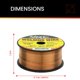 thumbnail image 2 of Alambre MIG Hot Max Torches 0,6 mm 2 kg Acero Suave, 2 of 6