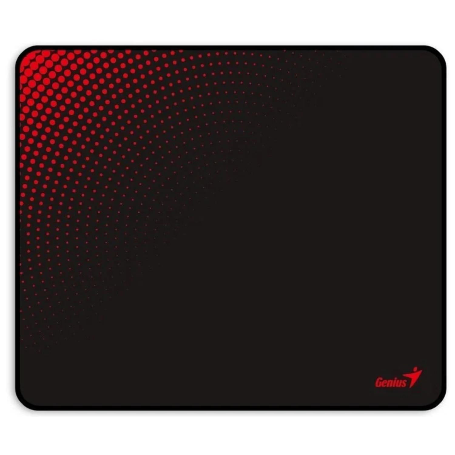 Genius - Mousepad Antideslizante 19x23cm Negro Rojo G-pad 230s