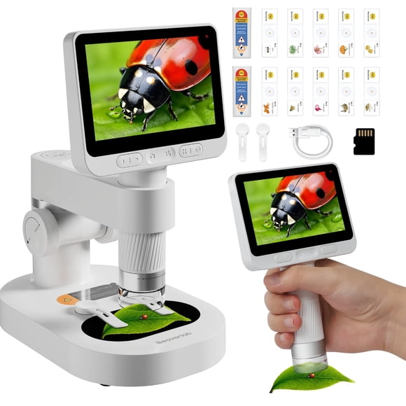 Microscopio BEAVERLAB Darwin M2B 100-1600X 1080P HD para niños