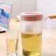 thumbnail image 4 of Xiao Hua Contenedor de Almacenamiento de Bebidas de Gran Capacidad, Tetera de Agua Fría Resistente Al Calor, Tetera de Plástico para Jugo, Tetera, Tetera con Tapa (Rosa), 4 of 4