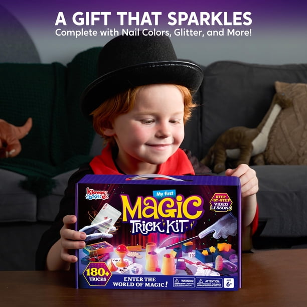 Kit de trucos mágicos Klever Kits 180+ Set de magia para niños