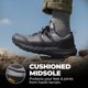 thumbnail image 4 of Zapatos de Senderismo Impermeables para Hombre NORTIV 8 Negro/Gris Talla 11, 4 of 9