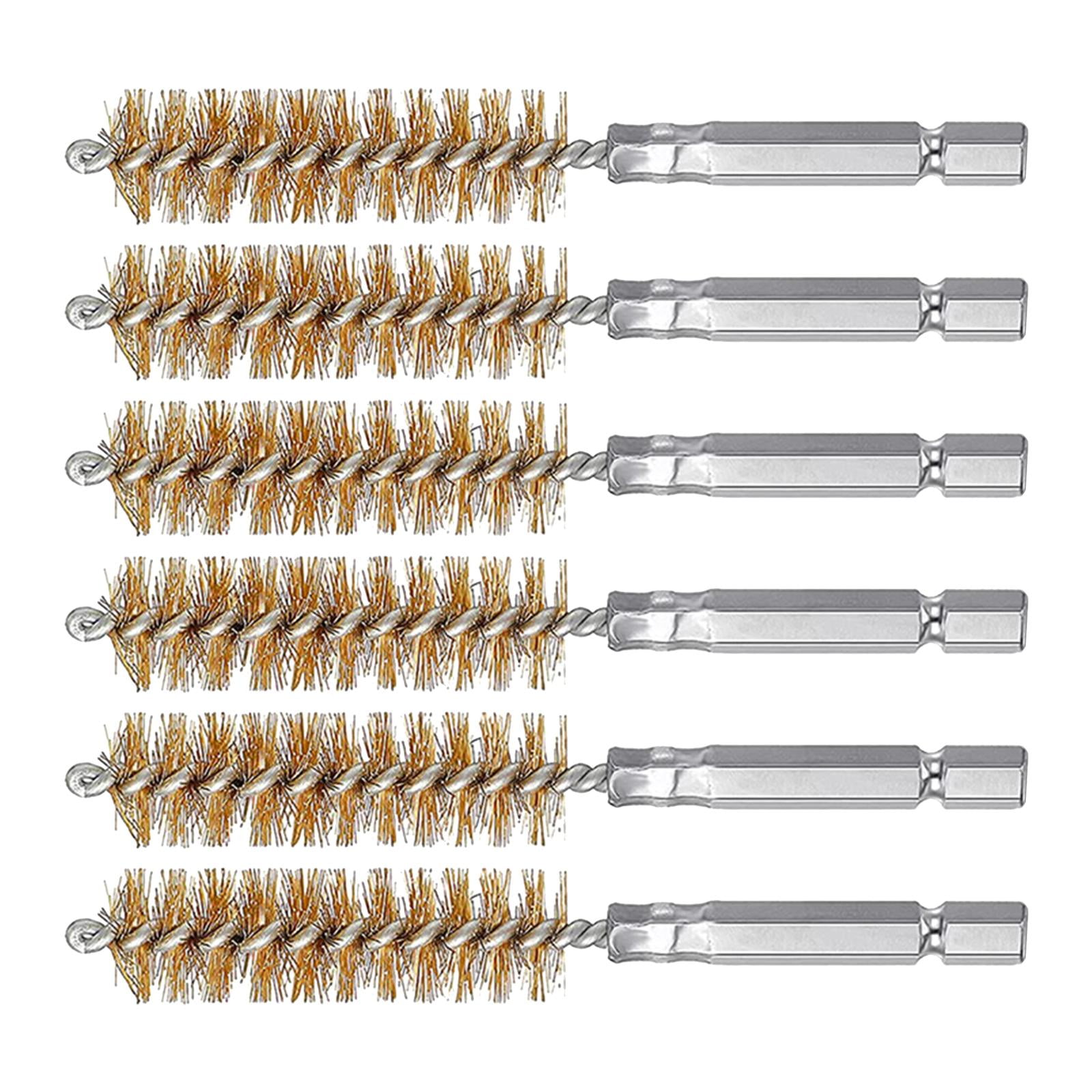 Ioensy - Cepillo De Alambre De Cepillo De Orificio De Acero Inoxidable Duradero Para Piezas De Limpieza De Taladro Eléctrico Cobre