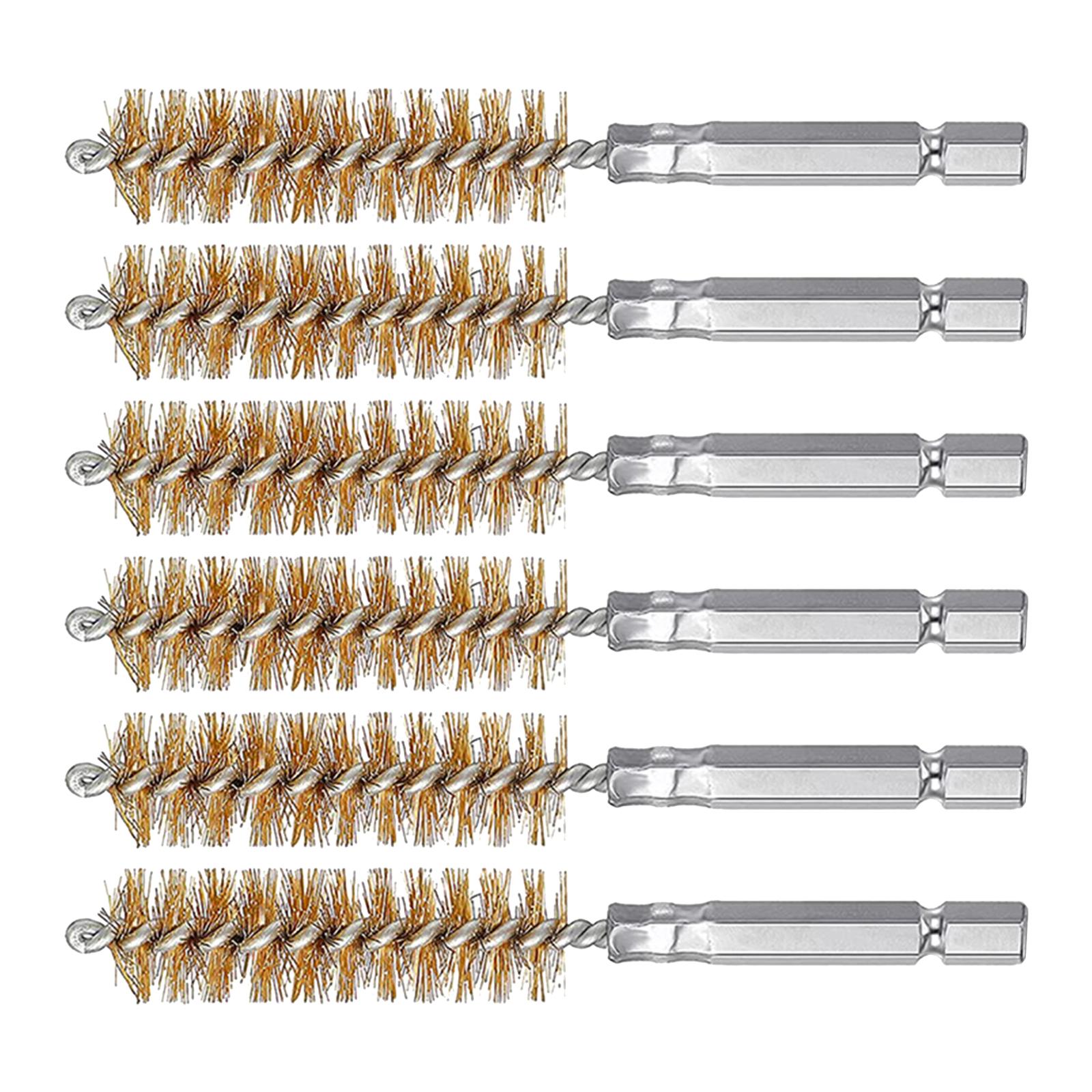 Ioensy - Cepillo De Alambre De Cepillo De Orificio De Acero Inoxidable Duradero Para Piezas De Limpieza De Taladro Eléctrico Cobre