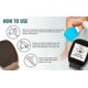 thumbnail image 4 of Guante exfoliante para baño turco, color blanco con forma de elefante natural, 4 of 6